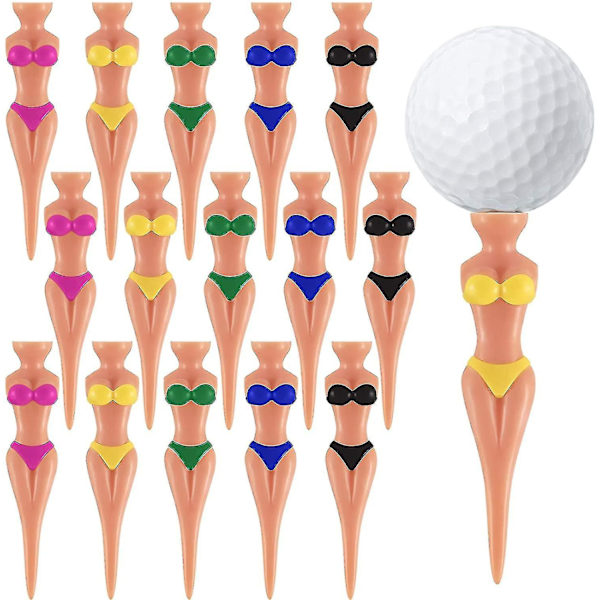 15 delar roliga golftröjor Damgolftröjor Flickabikini, 76 mm (3 tum) Golftröjor i plast