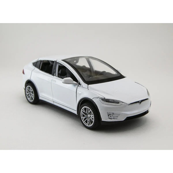 Bilmodel Tesla Model X Suv Alloy Simuleringslegetøj, gave til børn
