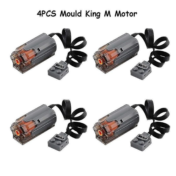 Moc Power Functions Motorpakke M/l/xl/servo Motor Mould King Forbedret Aa Aaa Batteriboks Tekniske Dele Diy Bil Lastbil Power Up 4 M black