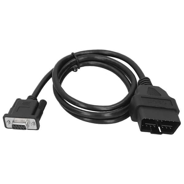 EVGATSAUTO 16-bens ABS automatisk diagnostisk kabel 16-bens OBD2 til RS232 DB9 bil diagnostisk interface adapter forlængerkabelstik