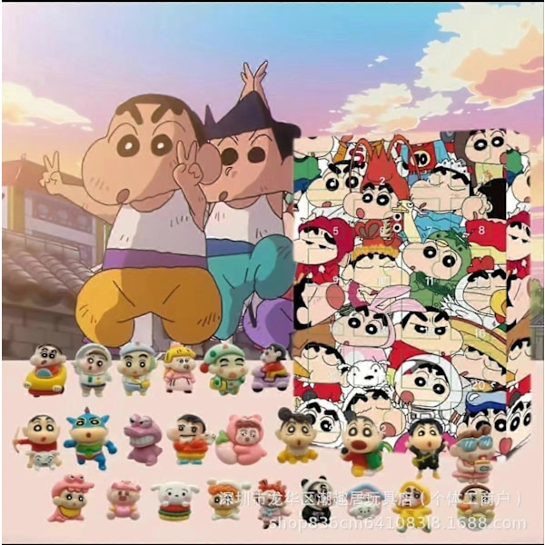 Halloween Kostumer 2024 Nye Crayon Shin-chan Overraskelses Blind Box Julegave Nedtælling 24 Kalender Blind Box Sjove Blind Box A159