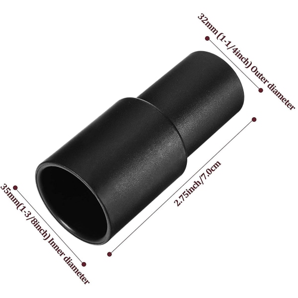 7-i-1 støvsugerbørstemunnstykke Hjem Støvspalte Trappeverktøysett 32mm 35mm Slitesterk og pålitelig black