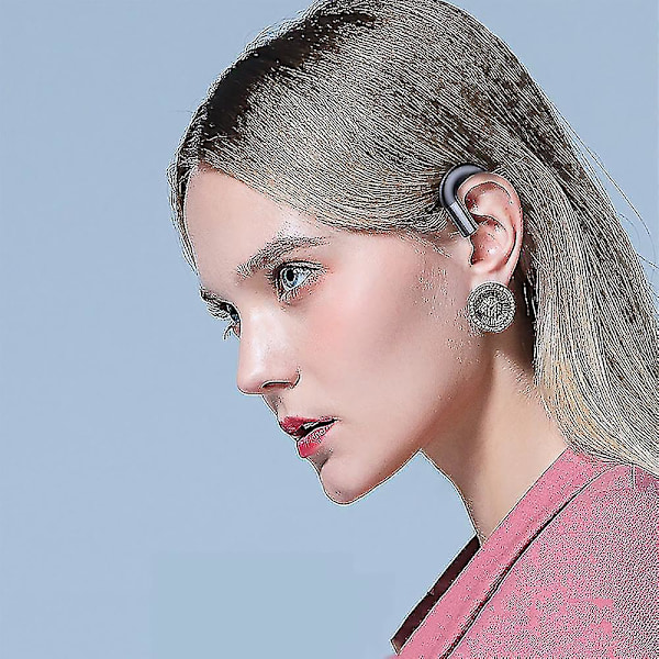 Bluetooth-hovedtelefoner Støjreducerende Håndfrit Headset Øre-krog Trådløse hovedtelefoner med mikrofon til Iphone og Android