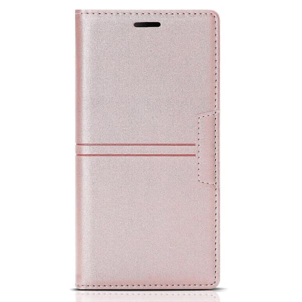 Magnetiskt läderfodral för iPhone 14 Plus Rose Gold