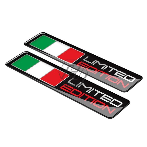 Italiensk flaggklistremerke for motorsykkel, 3d-etikett, begrenset opplag, for etui, for Piaggio Vespa Aprilia Ducati