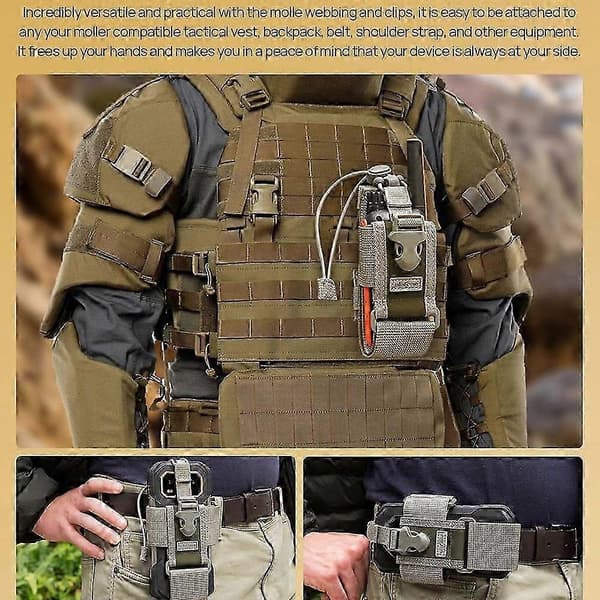 Ulefone Armor Holster Multifunktionell Telefonväska Midjeväska för Utomhusaktiviteter Grey