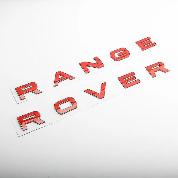 3D-ABS-logon Range Rover -kirjaimet -emblemitarra auton etumaskiin Range Rover Sport Evoque L322 L320 L406 P38 -tarvikkeet Red RR