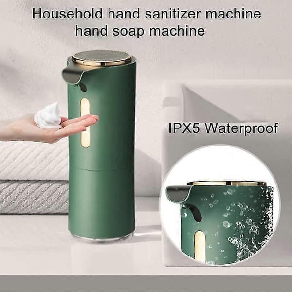 Automatisk sæbedispenser med sensor, stor kapacitet, USB genopladelig, intelligent induktionsskum H White A