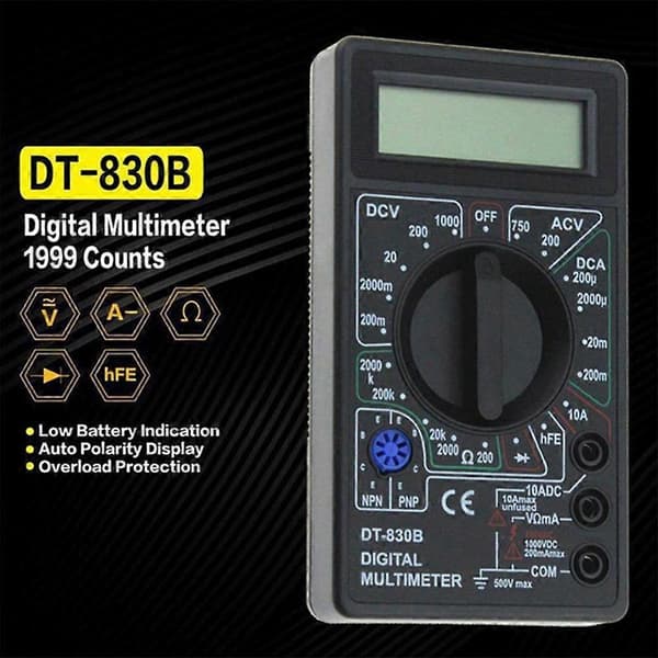 DT 830B LCD Voltmeter Ammeter Ohm Digital Multimeter *1sale Z6N8