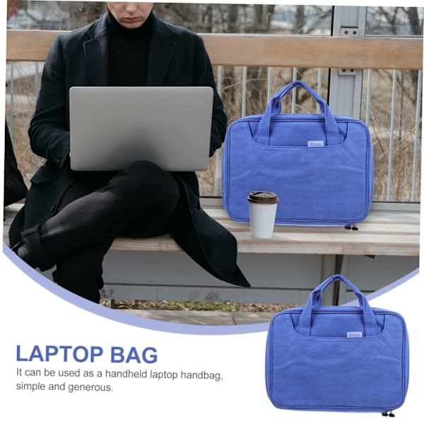 Laptopveske med oppbevaring