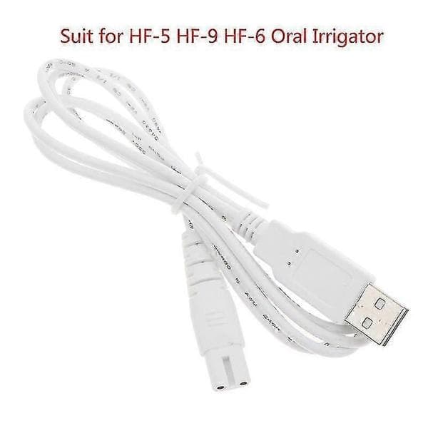 USB-latauskaapeli HF-5, HF-9, HF-6 suuhuuhtelulaitteelle En storlek