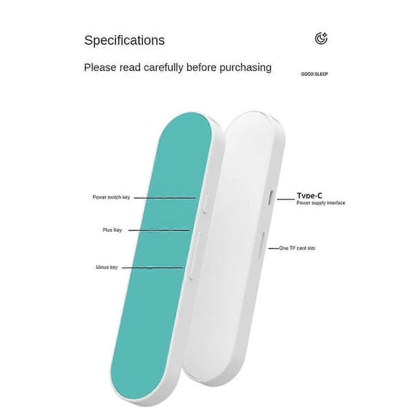 Pute Bluetooth-høyttaler Hvit Støy Søvnlydboks, A