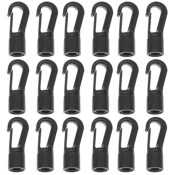 25 stk. Bungee Shock Snore Kroge Sort Bungee Snore Kroge Krog Bungee Terminalender