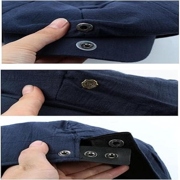 Adjustable Cap for Men and Women, Solid Color Retro Cap