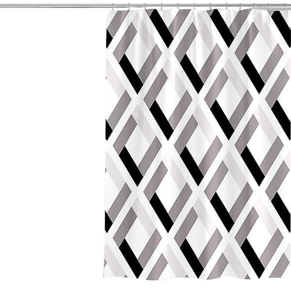 1 st duschdraperi 150 (bredd) x 200 (höjd) cm, mögelresistent polyestertyg, enkel modern duschdraperi badrumsinredning