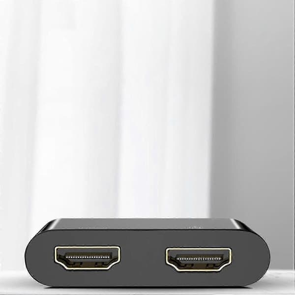 Dobbel HDMI-kompatibel adapter USB 3.0, bred kompatibilitet for OS