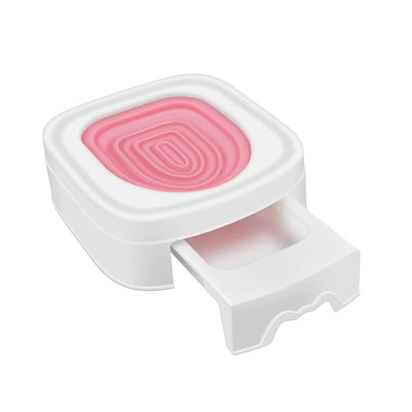 Kattetoaletttreningssystem Gjenbrukbar Automatisk Kattedo-trener for katter Pink