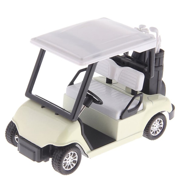 1/20 Scale Alloy Golf Cart Diecast Vedä takaisin Automalli Lasten Lelu Keräily White