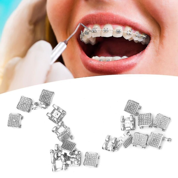20st tandortodontiska kantfästens hängslen för ortodontisk behandling (standard 3 krokar)