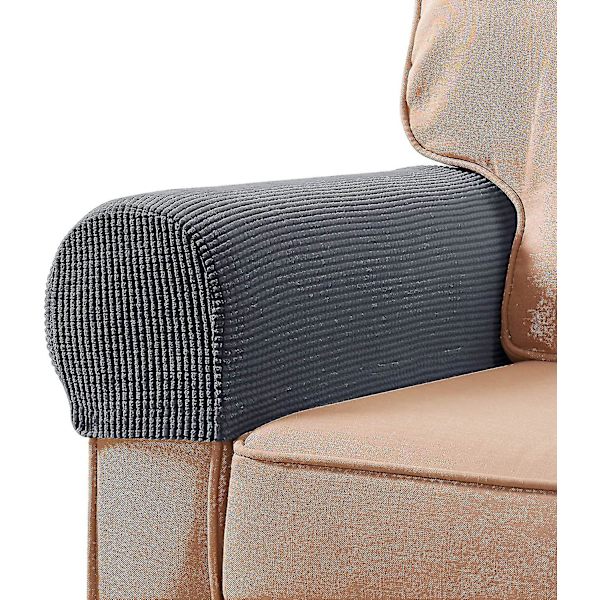 Stretch Armrest Covers Spandex Arm Covers För Stolar Soffa Fåtölj Överdrag För Recliner Soffa Med Twist Pins 2st Grey