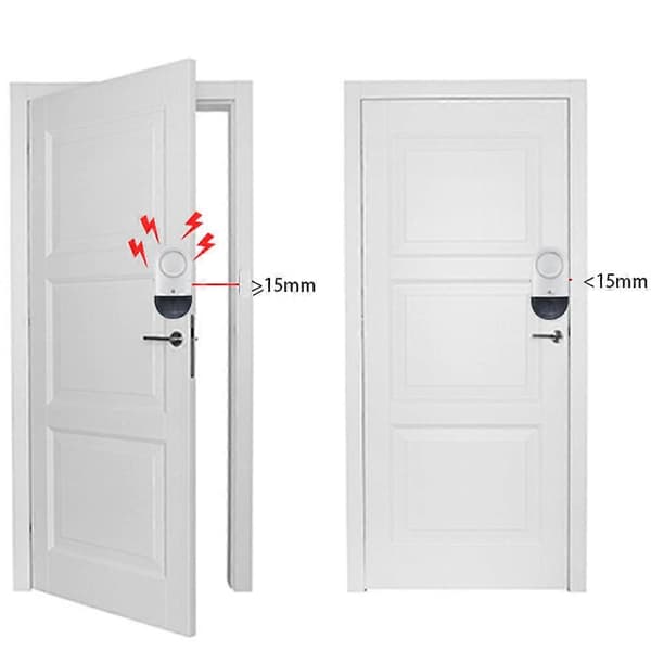 1/2/4 st Mini Dörr Fönster Sensor Hem Trådlös Säkerhet Inbrottslarm 2Pcs