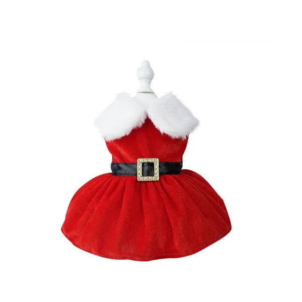 Hund Katt Julfest Jultomten Klänning Kostymer, husdjur Cosplay Klänning Kläder Presenter B XL
