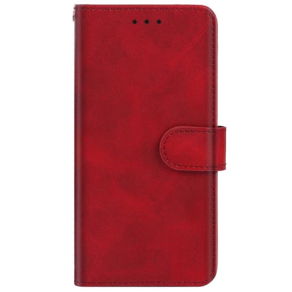 Lærveske for Samsung Galaxy A12 / A12 Nacho Red