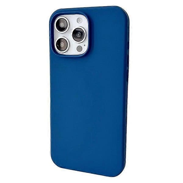 För iPhone 16 Pro Max Skal Silikon Stötsäkert Telefonskydd Blue
