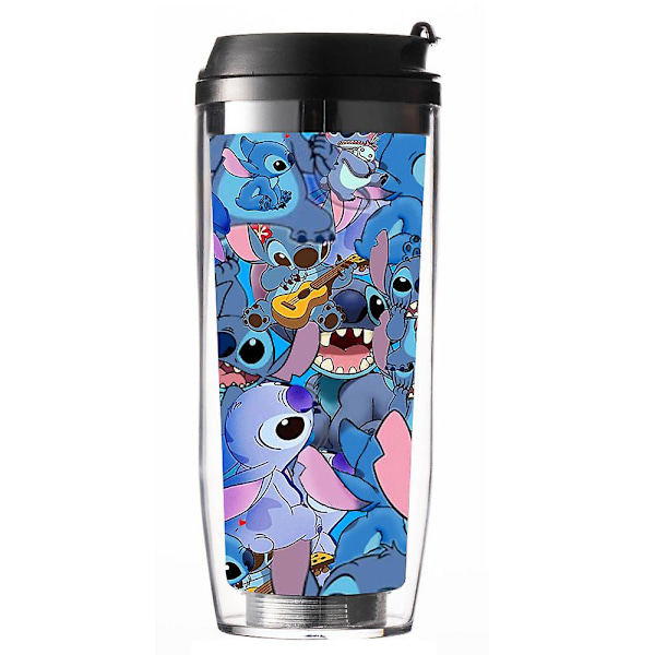 Disney Lilo & Stitch Plastflaske - 350ml Skole Drikkekopp Barnegave D