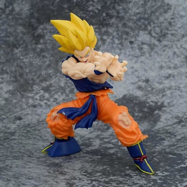 Dragon Ball Z Kamehameha Son Goku Figur Super Saiyan Kakarotto 16cm Pvc Action Figurer Model Dukker Legetøj Til Børn Gaver opp bag