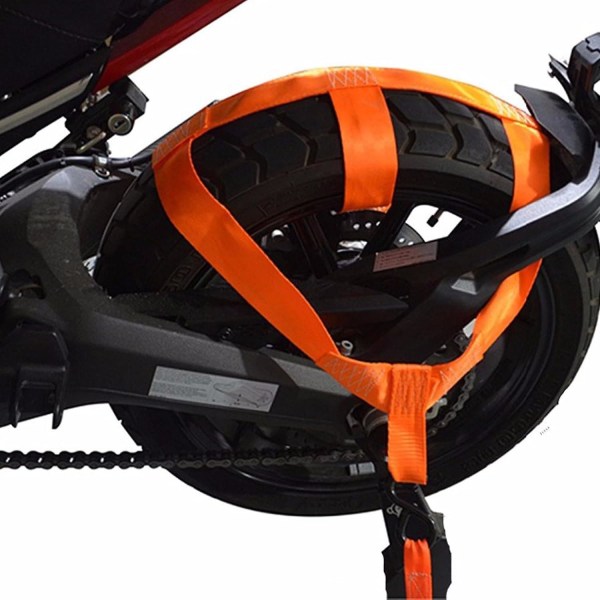 2024,motorcykel transportlåsebånd til motorcykel baghjul bindestrop Transportlåsestrop surresystem til baghjul Motorcykel baghjul