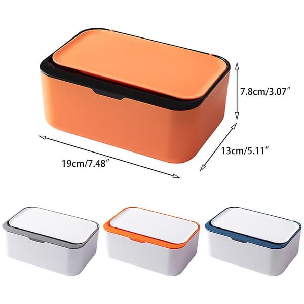 Våtvevsboks i PP-materiale, multifunksjonell vevsdispenser for stuen Black Orange