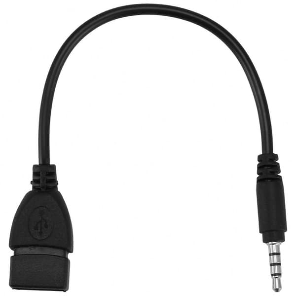 USB til AUX 3,5 mm lydladekabel med jackplugg