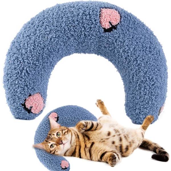 Supermyk bomullsputeseng, halv smultring katt- og hundeseng for katter eller små hunder halv smultringkos for katter å ligge på