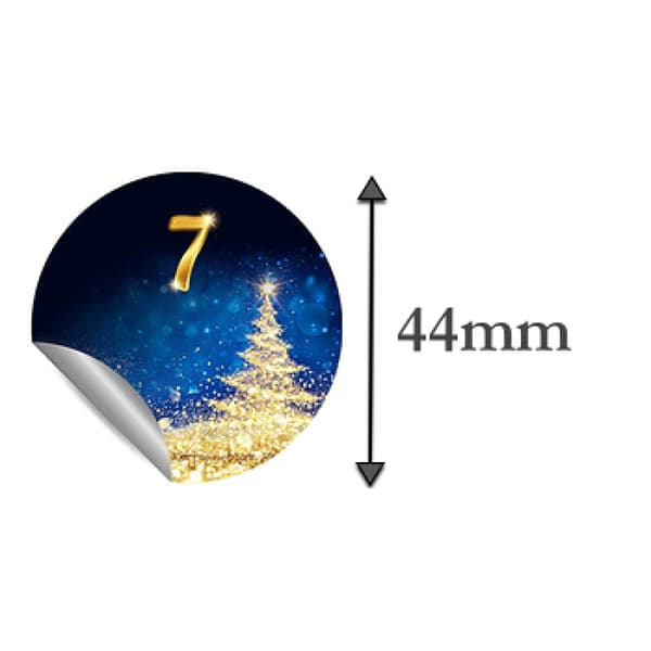Adventskalenderpåsar för DIY och juldekaler