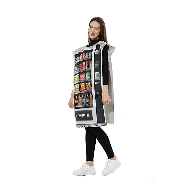 Sjovt Vending Machine Kostume til Voksne Halloween Cosplay Karneval Performance Kostumer One Size