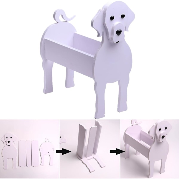 Golden Doodle Planter Hund Planter Djurformad Planter 2022 Premium suckulenta trädgårdskrukor Söt hunddesign Utomhus växtförvaringsbehållare