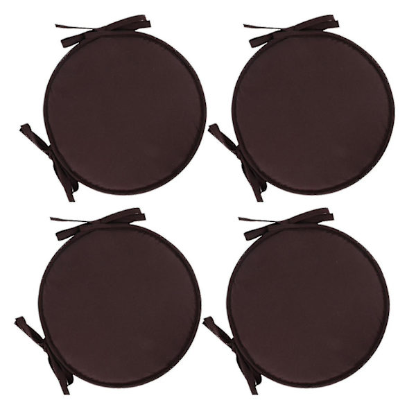 Puter Uteplass Hjem Innendørs/utendørs Stolputer Ro Sete Fortykket Spisestue Stol Pute Ro krakk Orange Red 6pcs