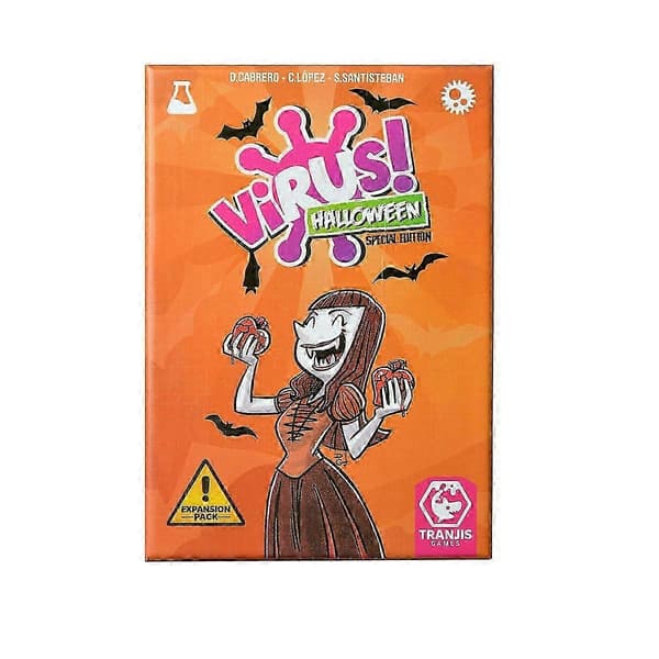Game Factory Virus Lautapeli, Virus! Roll & Write -laajennus, Virus Halloween -korttipeli, Virus 2 Evolution -perhepeli Virus Halloween