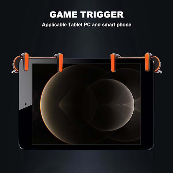 Sex fingrar för Ipad Pubg Controller Kapacitans Justerbar Mobil Spel Trigger L1r1 Knapp Gamepad