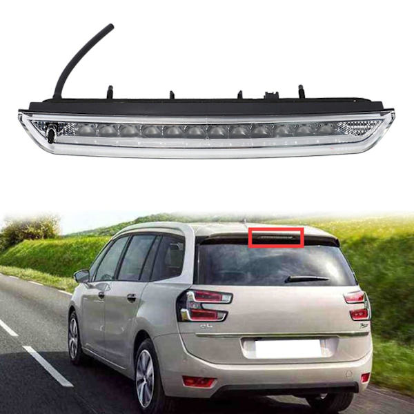 Høymontert stopplys bak 3. tredje bremsebaklys 6351lx For Peugeot 2008 308 Sw Ii 508 Sw Citro Transparent