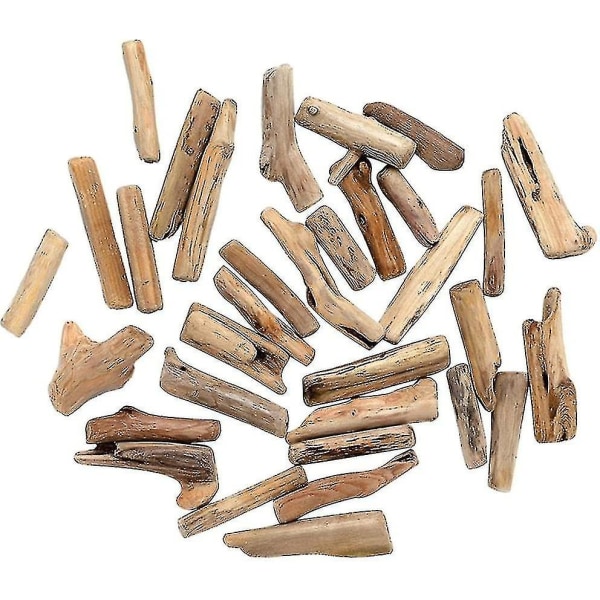 50 kpl/pakkaus Driftwood Puiset useat muodot Käsintehdylle Craft-haolle