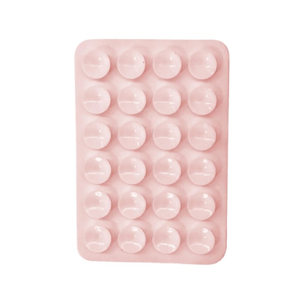 6 kpl silikoni- phone case liimakiinnike, phone case pidikematto selfie- ja videoita varten, liukumaton handsfree-puhelinteline light pink