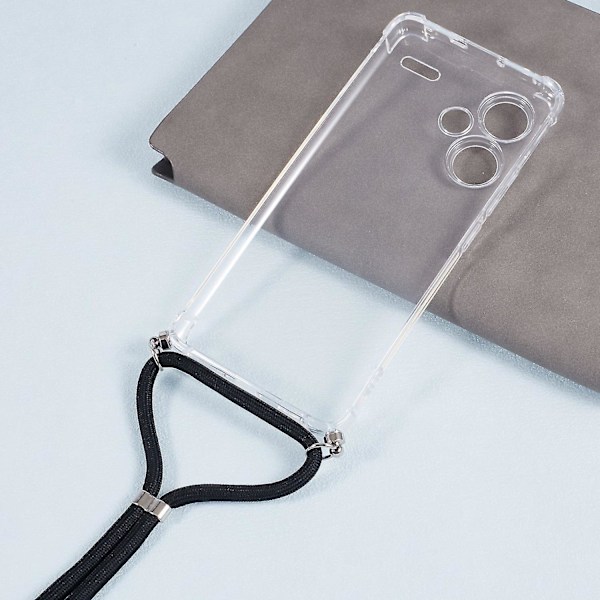 För Xiaomi Redmi Note 13 Pro+ 5g Phone case Hörnskydd Bakre cover med snöre