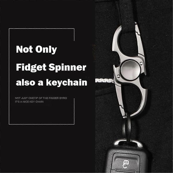 Holdbart håndspinnerlegetøj Fidget lommlegetøj til voksne studerende angstlindring Silver