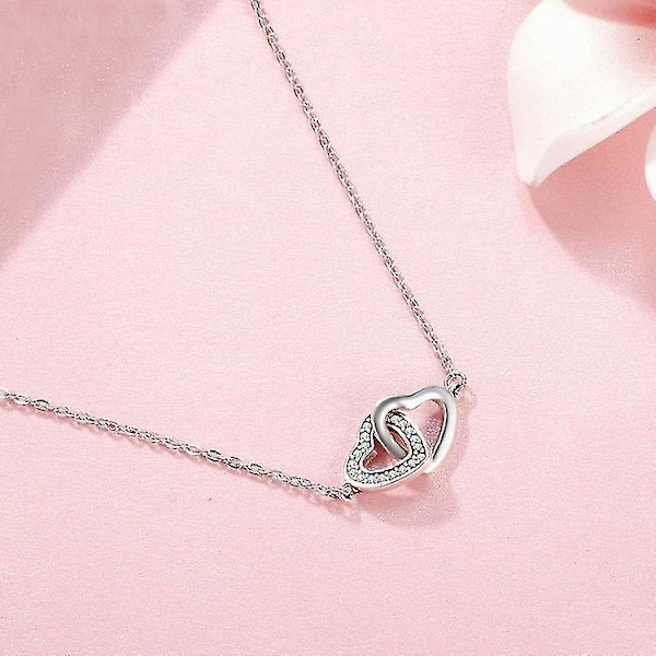 Hurtig Forsendelse Kærlighed S925 Sterling Sølv Damer Halskæde Silver