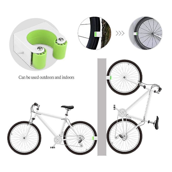 Sykkelparkeringsspenne Veggmontert Terrengsykkel Landeveissykkel Vertikal Oppbevaringsholder Klips Sykkeldisplaystativ Spenner Mtb Sykkel