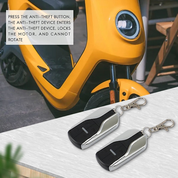 Ebike alarmsystem 36v 48v 60v 72v med to afbrydere til elektrisk cykel/scooter Ebike/børsteløs Con