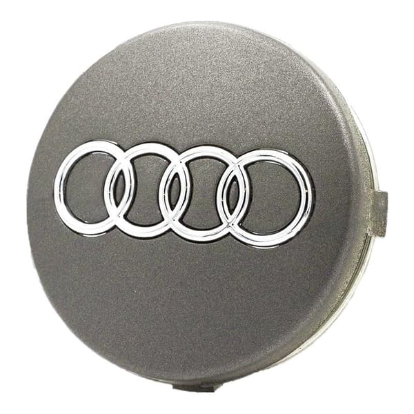 4-pak - Audi Centerkapsler / Hjulkapsel Emblem - B 74 74 Silver 68 mm
