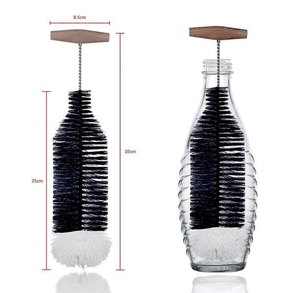 35 cm pullonpesuharja yhteensopiva Sodastream-lasipullon kanssa
